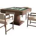 Modern Mahjong Table and Chair Mahjong Table 3d model