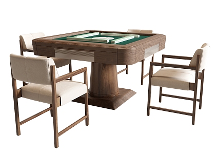 Modern Mahjong Table and Chair Mahjong Table 3d model