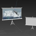 Projector screen 3d model