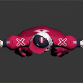 3D Rendered Video Game Character With White Hair Pink Coat Cap And Gray Stockings