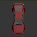 Red Audi Classic Sports Car With Black Wheels Black Interior And Reflective Surface
