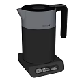 Black And Gray Cooker Brand Electric Kettle With Steam Control Base