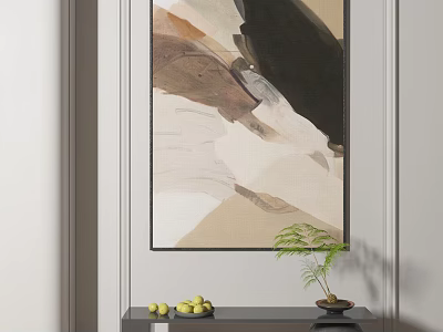 modern abstract painting abstract decorative painting 3d model
