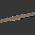 Brown Wall Mounted Component With Metal Fixture Small Panels And Black Wires