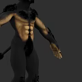 Game Movie Character 3D Model With Muscular Build And Furry Body Features