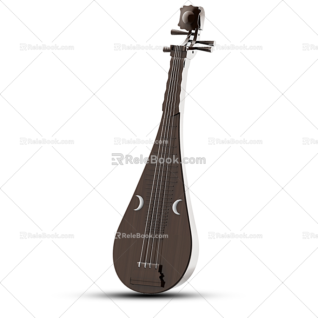 Modern Pipa Instrument Music 3d model