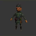 Warrior Samurai Soldier Guard Assassin Killer Ancient Soldier Ancient Assassin Killer 3d model