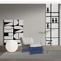 Modern Lazy Sofa 3d model