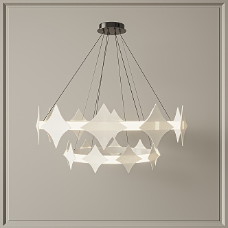 Quiet chandelier 3d model