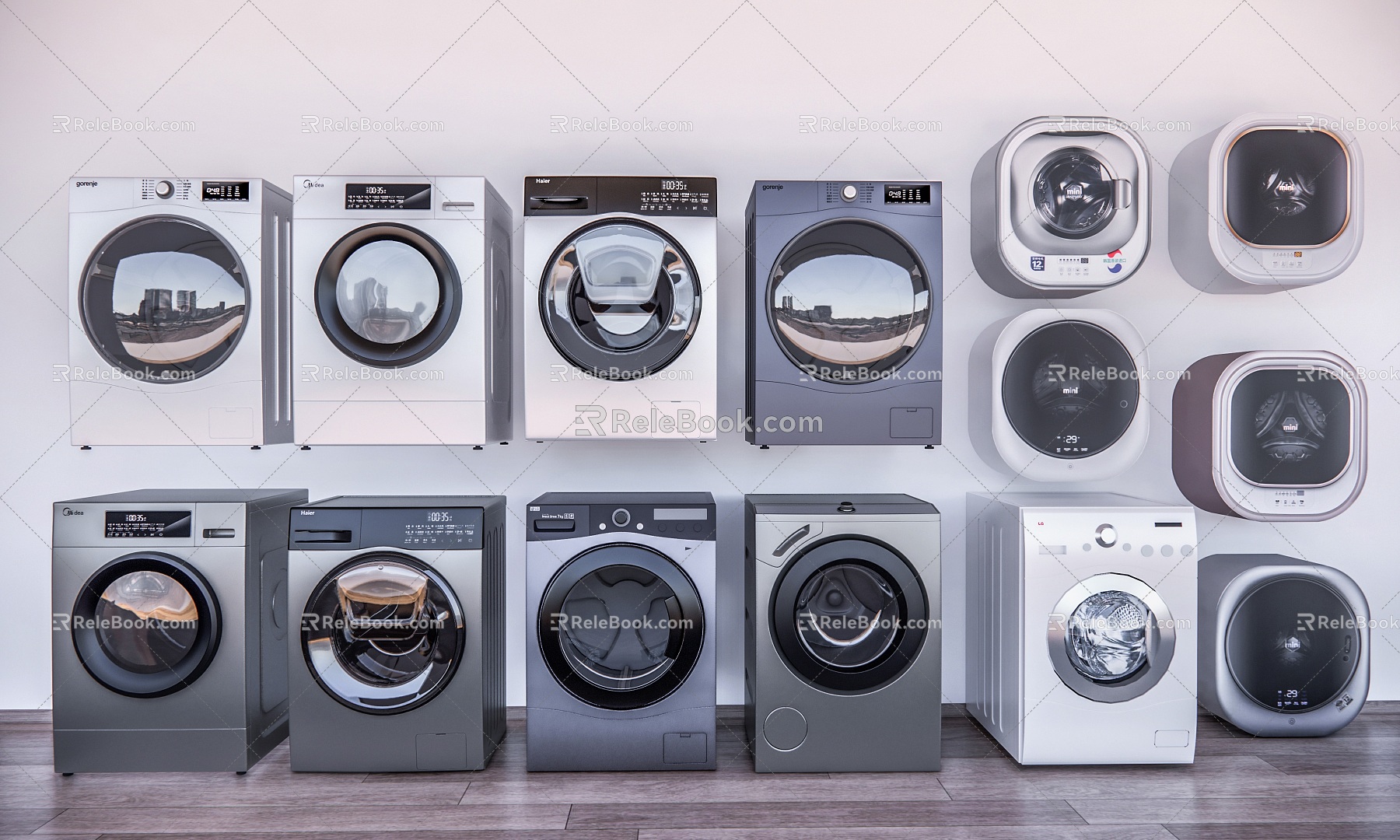 Washing machine combination model