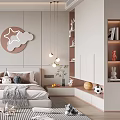 Modern Cozy Kids Bedroom Interior With Toys And Decor