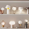 Light Luxury Table Lamp Simple Cream Table Lamp 3d model