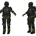 Modern Game Character Next Generation Starfighters 3d model