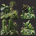 Plant Combinations With Tropical Plants Ferns And Large Leaf Varieties For Decorative Greenery Arrangements