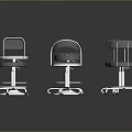 Modern Office Chairs In Various Styles With Swivel Bases And Padded Seats