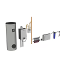 Home Living Supplies Including Water Heater Control Panel Radiator And Pipes
