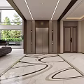 Spacious Loft Living Room With Marble Flooring Sofa Piano And Plant