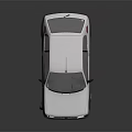 White Classic Car With Red Black Stripes Front Design And Silver Wheels