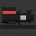 Black Red Industrial Water Pump With Motor Housing And Stable Metal Base