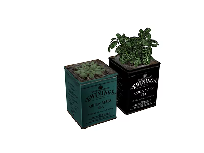 Modern potted plant ornaments 3d model Modern potted plant ornaments 3d model