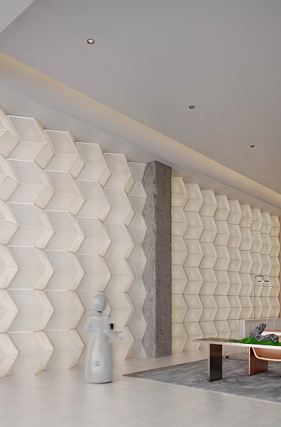 Modern DuPont Paper Wall 3d model