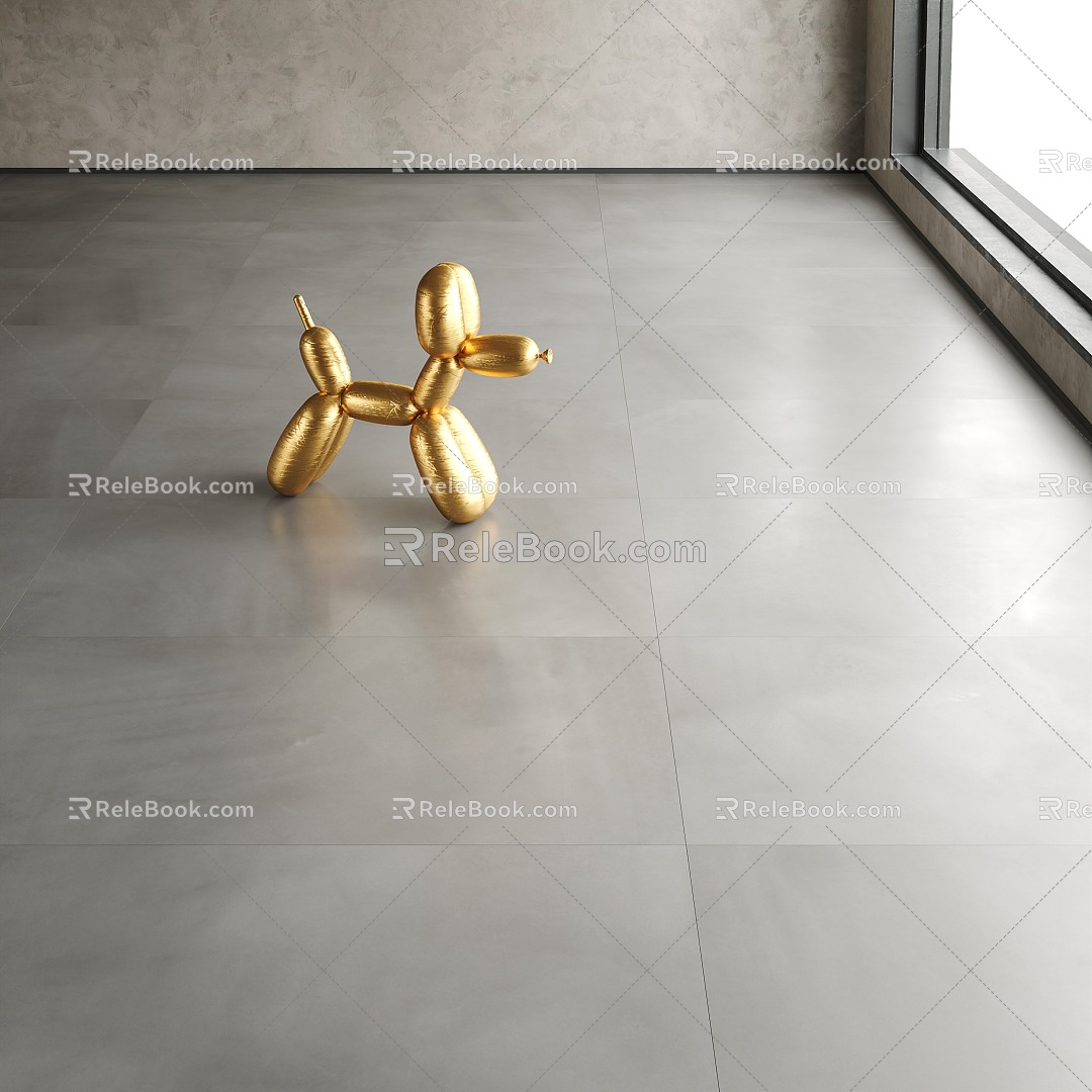 Self-leveling Micro-cement Floor Concrete Gypsum Texture Paint Texture Paint Art Paint Self-leveling 3d model