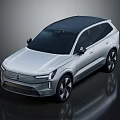 Silver SUV Car with Modern Design Black Roof and Alloy Wheels