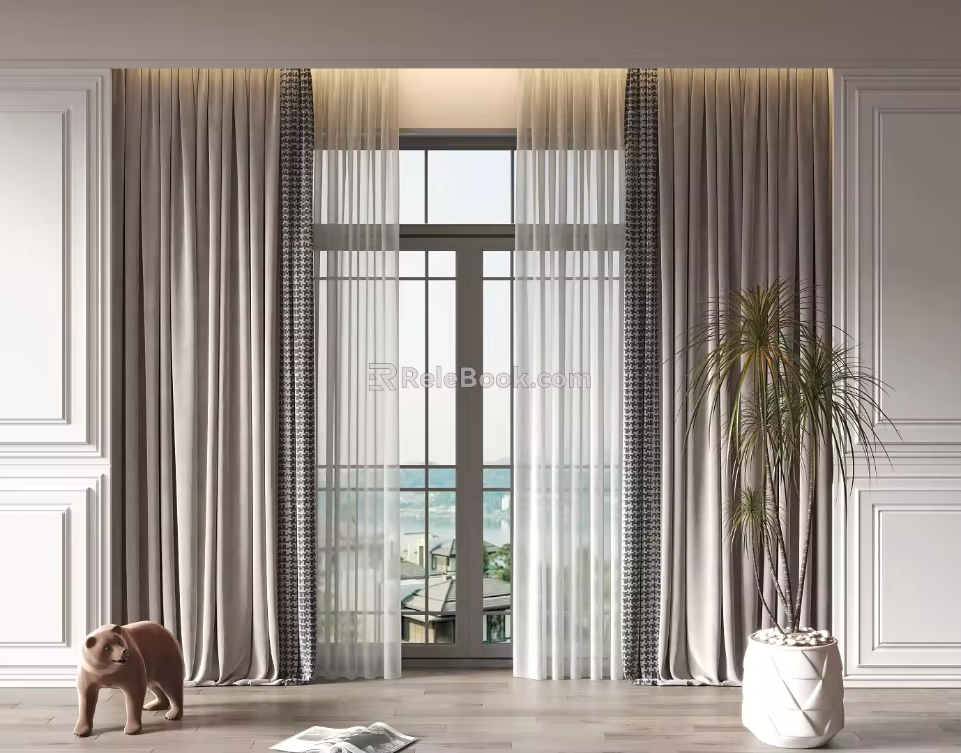 Modern Curtains 3d model