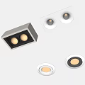 Downlight Spotlight Minimal Downlight Spotlight Adjustable Angle Spotlight Steering Spotlight Embedded Corner Spotlight Track Spotlight 3d model