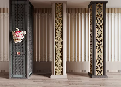New Chinese Pillar 3d model