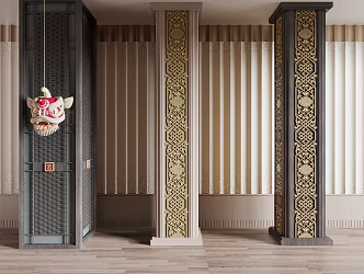 New Chinese Pillar 3d model