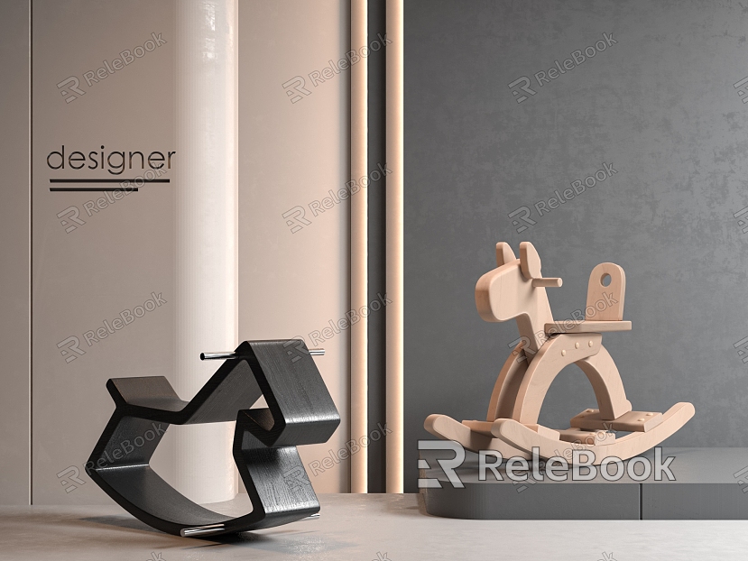 Modern Children's Trojan Rocking Chair model