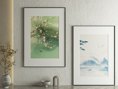 New Chinese Decorative Painting 3d model