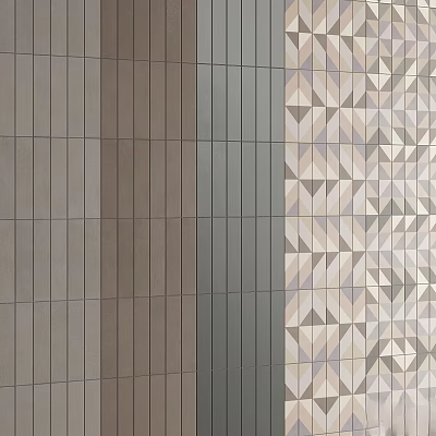 Wall Tiles Design With Diverse Textures And Patterns 3d model
