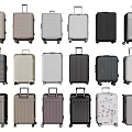 Various Stylish Suitcases in Multiple Colors with Hard Shell and Spinner Wheels