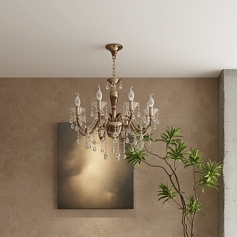 chandelier crystal chandelier european crystal chandelier 3d model