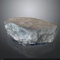 Natural Wood Stone With Unique Rough Texture And Gray Blue Color Polished Base For Decor