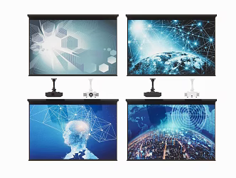 Modern Projector Projection Cloth 3d model