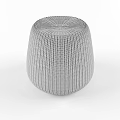 Set of Brown Woven Stools with Intricate Texture and Natural Design Details