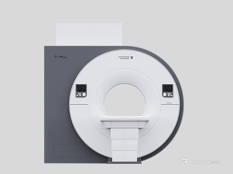 Canon Aquilion CT Scanner Medical Equipment With Circular Aperture And Patient Table 3d model 