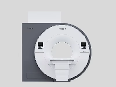 Canon Aquilion CT Scanner Medical Equipment With Circular Aperture And Patient Table 3d model