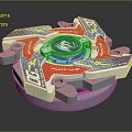 Beyblade Metal Fusion Dragon Spinning Top With Colorful Design And Metal Parts
