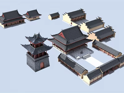Chinese ancient building 3d model