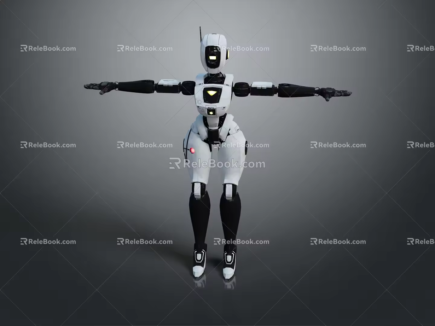 Robot Robot Assistant Small Robot Robot Butler Robot Butler Figure Game Figure 3d model