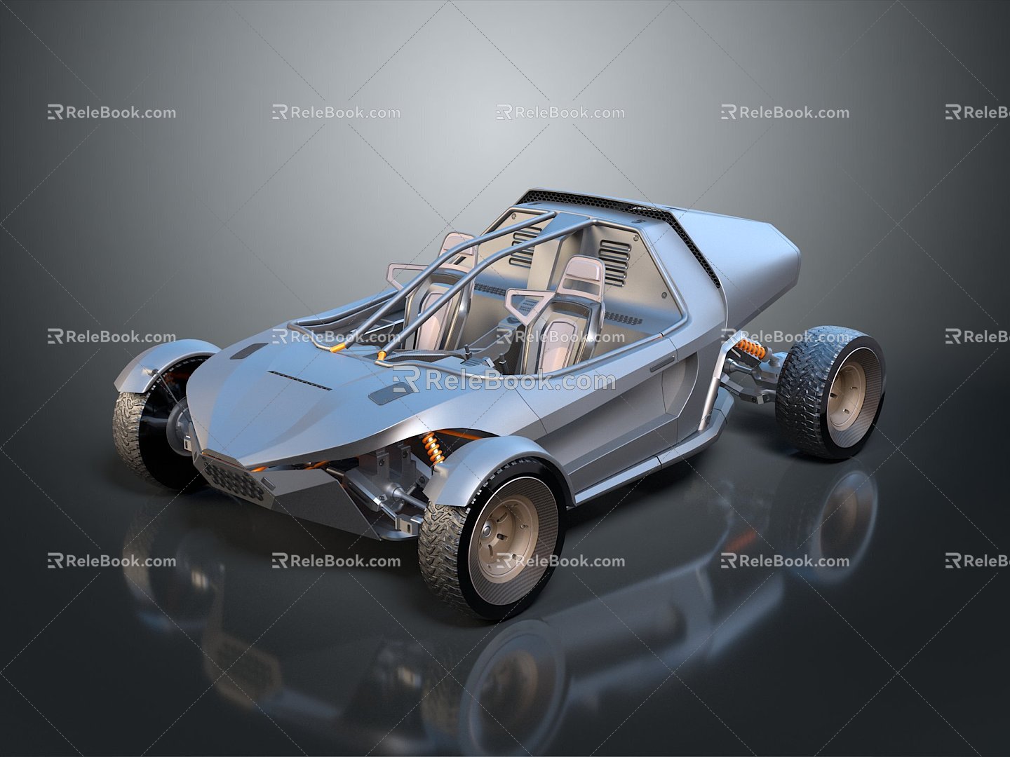 All Terrain Vehicle Toy Car Four-wheeler Beach Car Four-wheel Motorcycle Mountain Bike Off-road Mountain Bike 3d model