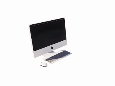Apple iMac All in One Desktop Computer with Monitor Keyboard and Mouse 3d model