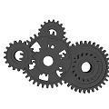 modern gear 3d model