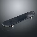 Skateboard Deck With Classic Wooden Construction And Smooth Rolling Wheels 3d model