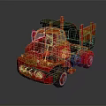 Vintage Red Toy Truck 1953 Model with Classic Design and Retro Features