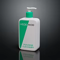 HOSE MOD Foaming Cleanser White Bottle With Green Pump Design 3d model
